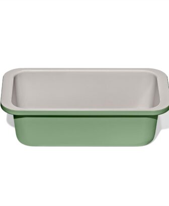 OXO Good Grips Non-Stick Pro Ceramic Coated Metal Bakeware 1 lb Loaf Pan — Basil, Ceramic Baking Tray for Baking Breads, Cakes and Meatloaf